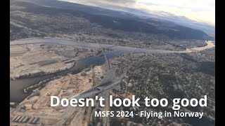 Msfs 2024 looks bad on Xbox Series X  Flying in Norway [upl. by Alo]