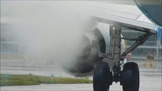 ✈ Stobart Air Embraer 195 CF3410E Smokey Engine Start Up [upl. by Sorrows]