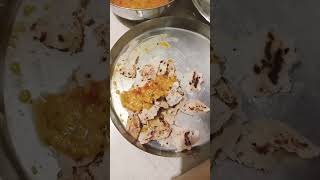 Jawari ka roti and dal🤗🤤 healthy food foodlover youtubeshorts viralvideo [upl. by Kirt228]