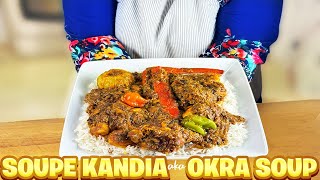 Senegalese Okra Soup Soupe Kandia  African Food Recipes [upl. by Viccora872]