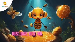 Little Bumblebees Busy Day Nursery Rhymes  Kidzee [upl. by Ardnuahs]