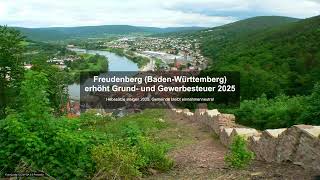 Freudenberg BadenWürttemberg erhöht Grund und Gewerbesteuer 2025  Gewerbesteuer News [upl. by Ened]