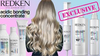 REDKENS Most Powerful Hair Care ACIDIC BONDING CONCENTRATE How To Use The Home VS Salon Treatment [upl. by Bowie]