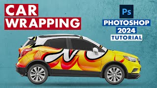 Car Wrapping in Photoshop 2024  Step by Step Tutorial design photoshop [upl. by Ablem482]