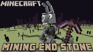 Mining end stone in Minecraft [upl. by Banky825]