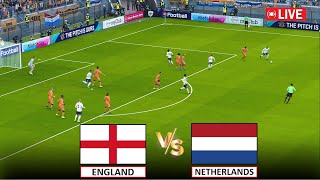 🔴LIVE  ENGLAND vs NETHERLANDS I SEMI FINAL I EURO CUP 2024 I LIVE STREAMING I eFOOTBALL PES 21 GAME [upl. by Tesler]