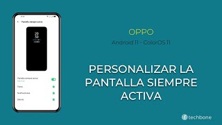 Personalizar la Pantalla siempre activa  Oppo Android 11  ColorOS 11 [upl. by Xet]