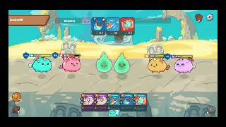 Axie Infinity Reptile defeated aqua using cerastes 153 damage on a 90 attack card 132 shield [upl. by Denae385]