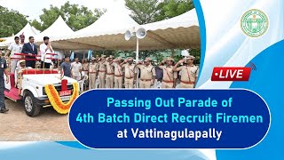 CM participating in Passing Out Parade of 4th Batch Direct Recruit Firemen at Vattinagulapally [upl. by Sherilyn]