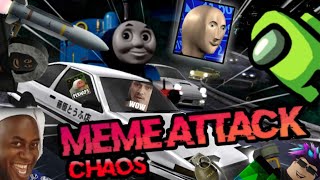 Survive from THE MEME APOCALYPSE  Meme Attack  ROBLOX [upl. by Nason]