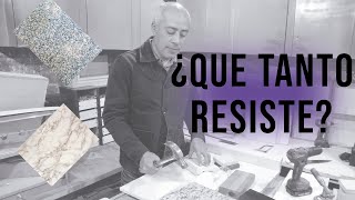 CUANTO RESISTE LA CUBIERTA O ENCIMERA DE TU COCINA PRUEBAS RUDAS [upl. by Zzaj452]