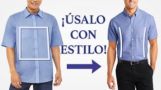 Cómo Ajustar Una Camisa De Manga Corta Con Botones Úsala Con Estilo [upl. by Ebocaj837]