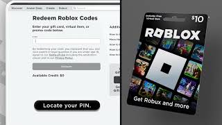 Redeeming a Roblox Gift Card [upl. by Elad]