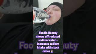 Foodie Beauty is cutting back on sodium 🤯 foodiebeauty foodiethebeauty reaction [upl. by Akirahc]