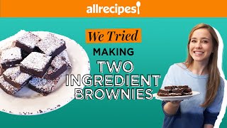 We Tried These Easy and Delicious 2Ingredient Nutella Brownies  We Tried It  Allrecipescom [upl. by Keverne]