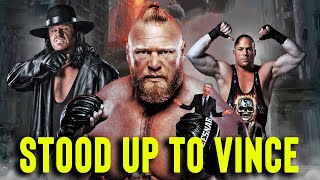 10 WWE Superstars Who Bravely Stood Up to Vince McMahon [upl. by Ymor]