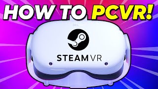 How to Play PCVR on Quest 2 Airlink Virtual Desktop amp Oculus link [upl. by Analiese412]