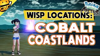 Pokémon Legends Arceus  All Wisp Locations  Cobalt Coastlands [upl. by Nelrah]