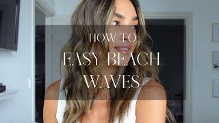 BEACH WAVES  howto natural tousled beach waves [upl. by Kal]