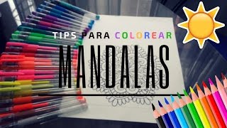 TIPS PARA COLOREAR MANDALAS  Kavila [upl. by Malynda]