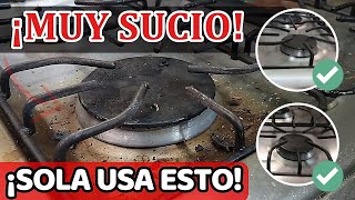 ❌ Estufa EXTRA Sucia ❌ Limpieza de Estufa de Acero Inoxidable ▶ Como Limpiar Estufa Con Jabon Zote [upl. by Aspa682]