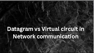 Datagram vs Virtual Circuit in Network Communication  UrduHindi Explanation [upl. by Amieva]