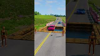 Cars vs Big Water Pit 2 BeamNG Drive [upl. by Ballinger]