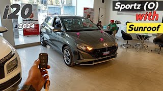 Hyundai i20 Sportz O with Sunroof 2024 ❣️ New i20 Reallife Review 😍 [upl. by Enieledam426]