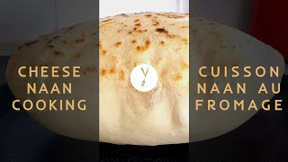 Cuisson à la Poêle Naan au Fromage 🧀 l Cheese Naan Pan l Shorts [upl. by Alekram]