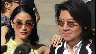 Heart Evangelista amp Kevin Kwan  Crazy Rich Asians   Paris Fashion Week 2 july 2018  Schiaparelli [upl. by Waldner406]