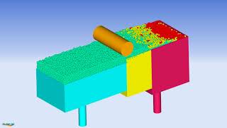 Powder Bed Spreading Simulation  FLOW3D AM [upl. by Leuqar]