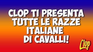 CLOP TI PRESENTA TUTTE LE RAZZE ITALIANE DI CAVALLI [upl. by Oeht]