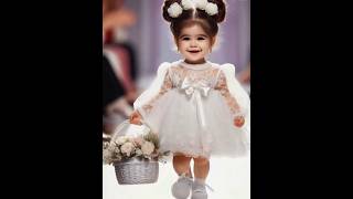 Beautiful baby modeling 😍ai cute babymodeling kawaii cutebaby baby fyp fashion runway [upl. by Vilma331]