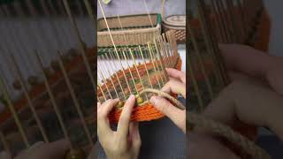 How to make large basket with rope diy craft handmade [upl. by Vastha]