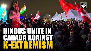 “Feeling 2ndclass citizens…” Canadian Hindus protest against violent Kmob attack in Canada [upl. by Witkin650]