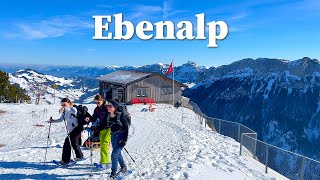 Ebenalp Switzerland 4K ❄️ Cozy Winter Paradise in the Swiss Alps Winter Wonderland [upl. by Allain]