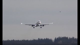 4K  A321231  GAF quotLow approachquot at EDJAMemmingen Airport  022020 [upl. by Niledam]