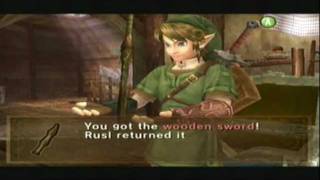 Zelda Twilight Princess  Keep The Wooden Sword GCN [upl. by Andryc]