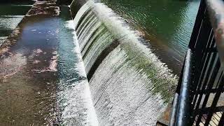 WATERWORKS DAM NEWARK OHIO Waterfall [upl. by Idnas704]