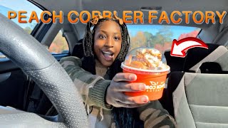 I TRIED THE BEST PEACH COBBLER IN ATLANTA 😳 [upl. by Belia]