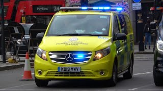 London Ambulance response vehicles emergency lights  sirens collection [upl. by Sremlahc]