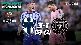 HIGHLIGHTS  Monterrey 5312 Inter Miami  CONCACHAMPIONS 2024  TUDN [upl. by Aylat]