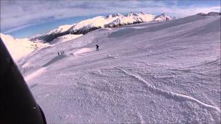 Ski Corviglia Engadin St Moritz on Christmas Eve [upl. by Antipas97]