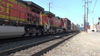 BNSF garbage train in Seattle 7212010 [upl. by Kanal]