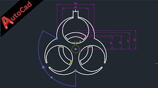 autocad drawing tutorial 2d for beginers  mechanical exersize practice in autocad  complex 2d cad [upl. by Dyrrej]