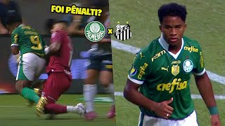 PALMEIRAS CAMPEÃO Endrick vs Santos Final do Paulistão 2024 [upl. by Eibbor]