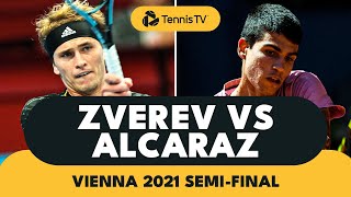 Alexander Zverev vs Carlos Alcaraz Extended Highlights  Vienna 2021 SemiFinal [upl. by Reteip524]