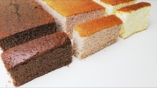 Recipe Castella Cake  Vanilla Strawberry amp Chocolate [upl. by Nevuer124]