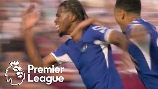 Carney Chukwuemeka scores first Chelsea goal to equalize v West Ham  Premier League  NBC Sports [upl. by Dirfliw]