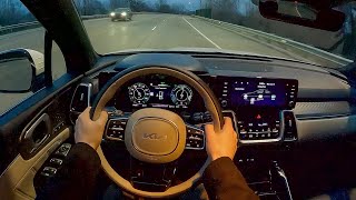 2022 Kia Sorento PHEV SX Prestige  POV Night Drive Binaural Audio [upl. by Macguiness]